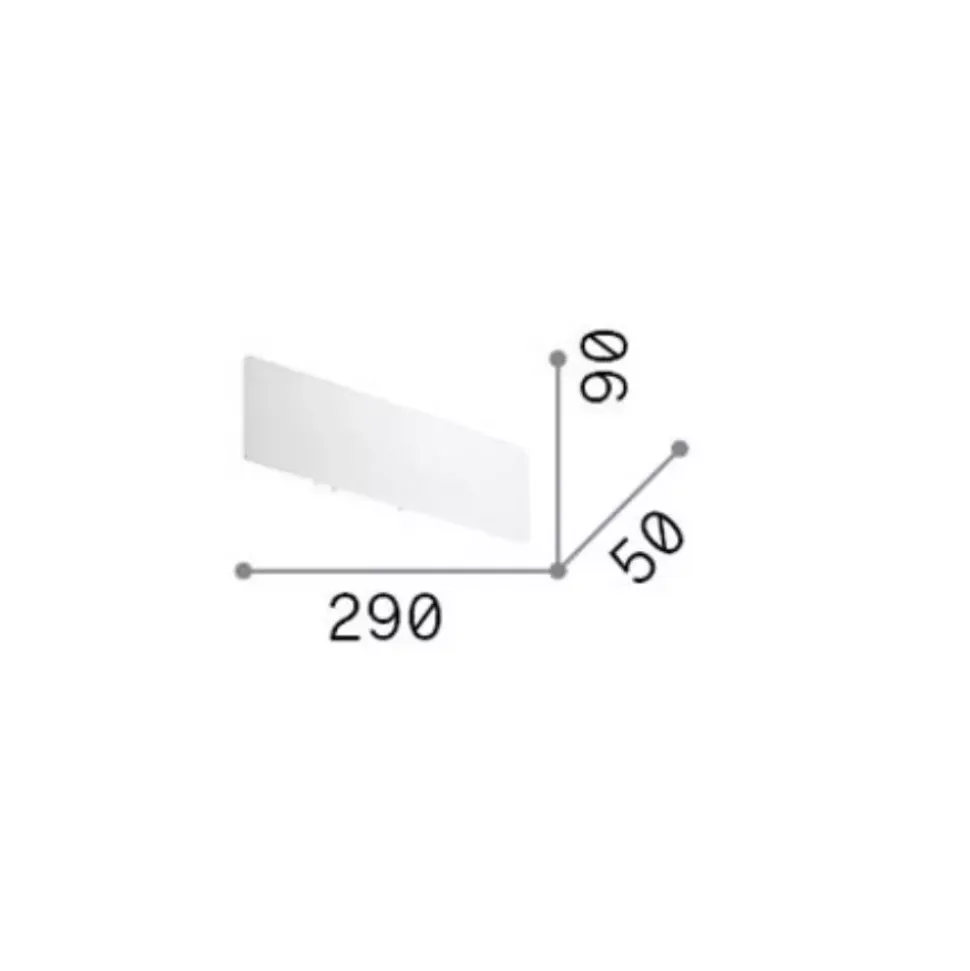 Zig zag ap1 d29 ottone ideal lux led 12,5w 3000k applique moderna