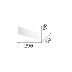Zig zag ap1 d29 rame applique ideal lux led 12,5w 3000k moderna