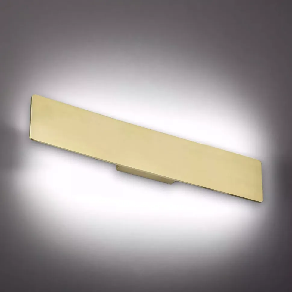 Zig zag ottone ap1 d53 ideal lux applique moderna led 23w 3000k per interni