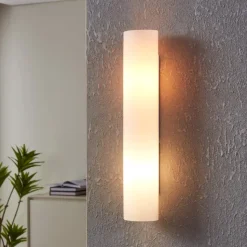 Zola eglo applique da parete moderna in vetro bianco opaco